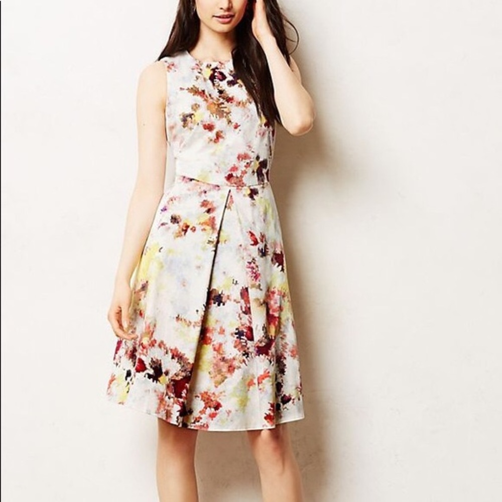 Hunter Bell Anthropologie Kukka Tea Dress Sz 6